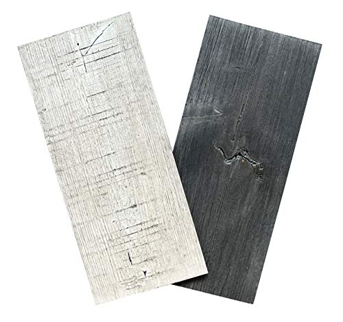 Art3d Shiplap Peel and Stick Wood Planks Wood Paneling for Walls (Samples, Dark and Light Gray)