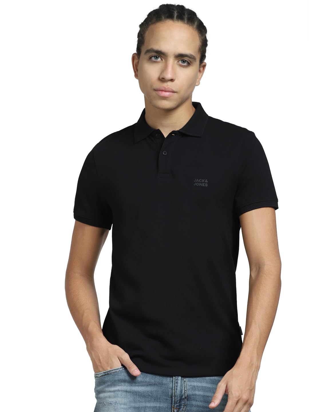 jack & jones Polo Collar Slim Fit Cotton T-Shirt-picture-45
