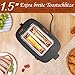 Aigostar Energy - Toaster 2 Scheiben mit Brötchenaufsatz, extra breite Toastschlitze...