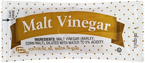 Portion Pack Malt Vinegar ,0.32-Ounce Single Serve Packages (Pack of 200)