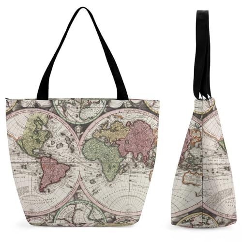 Sac à bandoulière pour femme style carte du monde pour organiser facilement toutes vos affaires