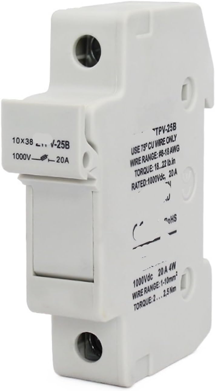 20 Pieces 1000V DC Waterproof Solar PV Fuse, Holders Fuse, Link for PV fusible,