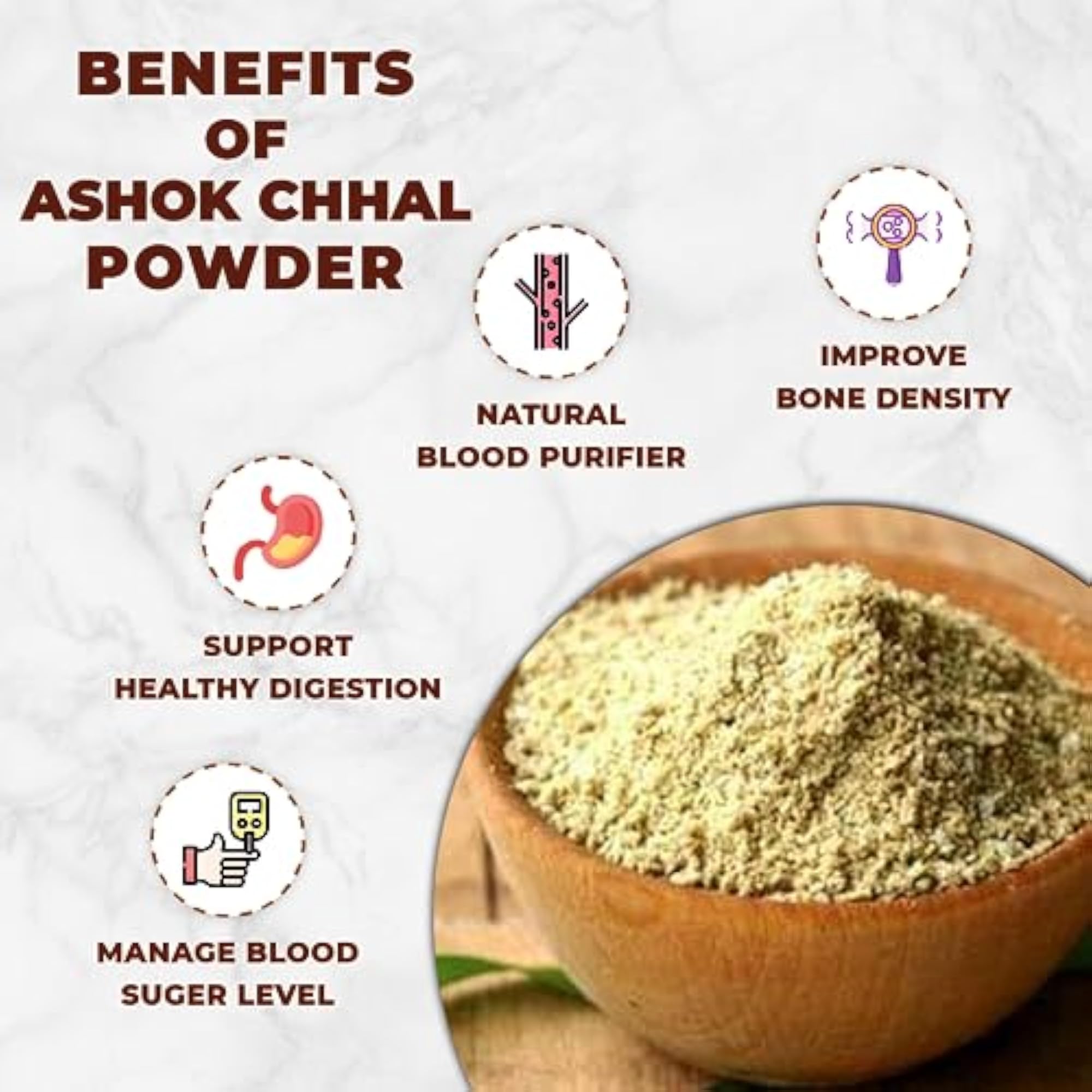 Vedcareplus Ashokchhal Powder, 200gm
