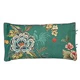im Ranken-Design PIP Studio Kissen Poppy Stitch  grün - 35 x 60