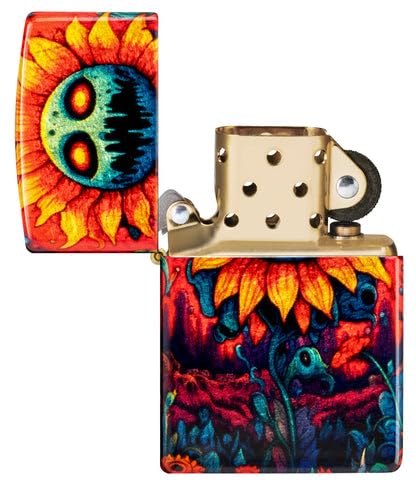 Encendedor Zippo personalizado con diseño de girasol miniatura 7