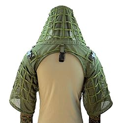 ROCOTACTICAL G1 Ghillie Suit Foundation, Unisex, Malla Completa de Nailon Verde Militar, Talla única