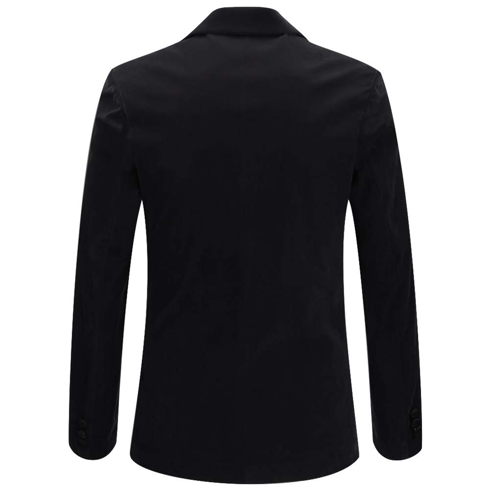 Allthemen Blazer para Hombre Trajes Slim Fit Velvet One Button Suit Chaqueta de Esmoquin