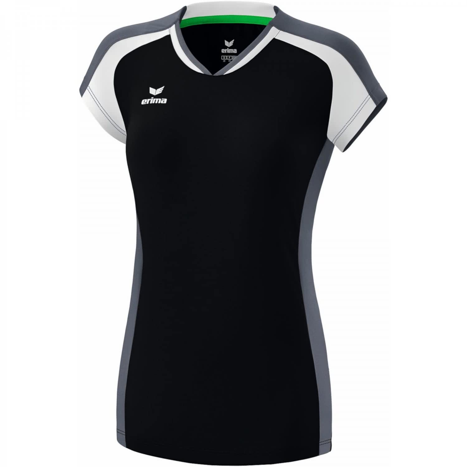 Erima Women's Gandia Shirt, Womens, Shirt, 6282102, Black/Slate Grey/White, 38