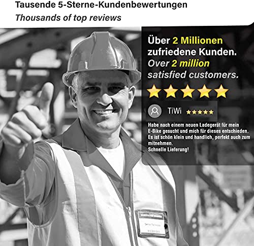 LEICKE ULL 84W voeding 42V 2A | 5,5mm x 2,1mm ronde stekker | TÜV-getest | voor e-bikes, elektrische fietsen - Saksenrad… - Afbeelding 4