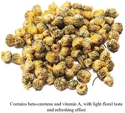 MQ Chrysanthemum Tea, Natural Dried Flower Tea, Caffeine Free Yellow Chrysanthemum Buds Tea (60 g)