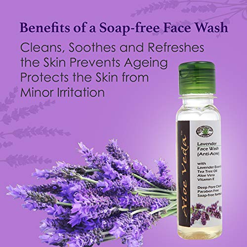 Image of Aloe Veda Lavender & Tea Tree Oil (Anti Acne) Face Cleanser 100ml