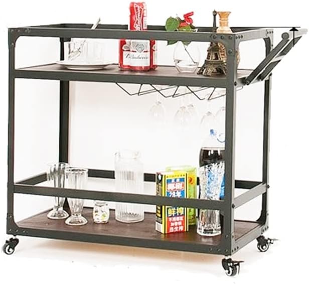Hotel Restaurant Drinks Trolley Moving Tea Cake Trolley Carts Creative Car Kitchen Cart