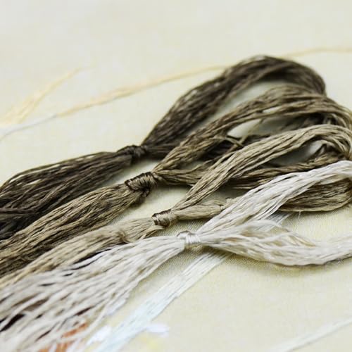 Image of 4 Skeins Mulberry Silk Floss Embroidery Thread Floss-Cross Stitch Threads China Silk Woven Jewelry Threads DIY Sewing Kits (08)