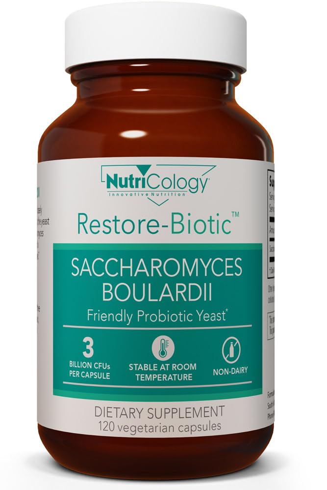 Nutricology Restore-Biotic Saccharomyces Boulardii, 120 Capsules