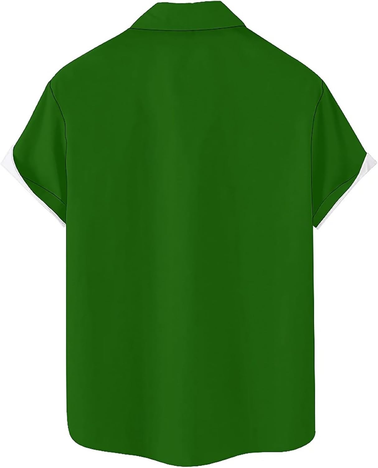 St. Patrick's Day Shirt for Men Button Down Irish Shamrock Prints Vintage Short Sleeve Shirts Casual Loose Fit Shirts - Image 4