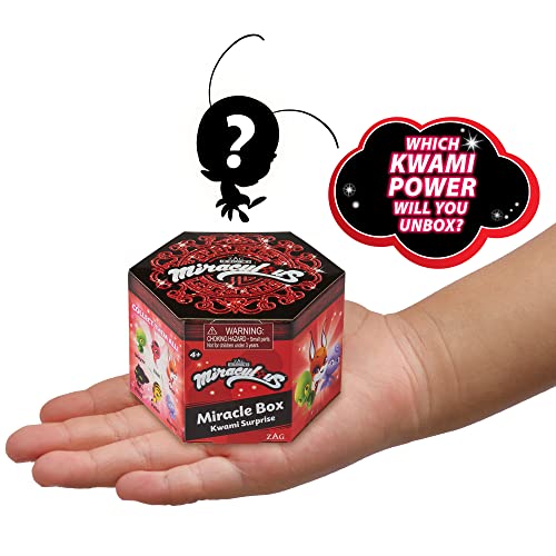 Zag Heroez Miraculous Miraculous 50500 Kwami Surprise Miracle Box Zag Heroez Blind Box - One of 6 - Wayzz, Tikki, Trixx, Plagg, Pollen, or Nooroo (Single Pack)