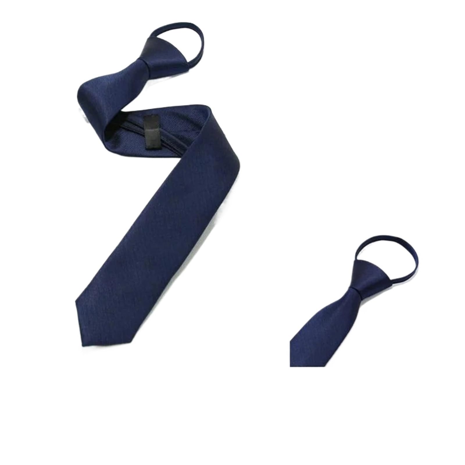 Cravatte per Uomo Cravatte da Uomo, Cravatte di Lusso, Linea Nobile, for Matrimoni, Feste Formali, Cravatte Pre-annodate con Cerniera, Cravatte Strette(Deep Blue)