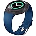 FanTEK Band for Samsung Gear S2 - Soft Silicone Sports Style Replacement Strap Work for Samsung Gear S2 Smart Watch SM-R720 SM-R730 Version Only (Dark Blue)