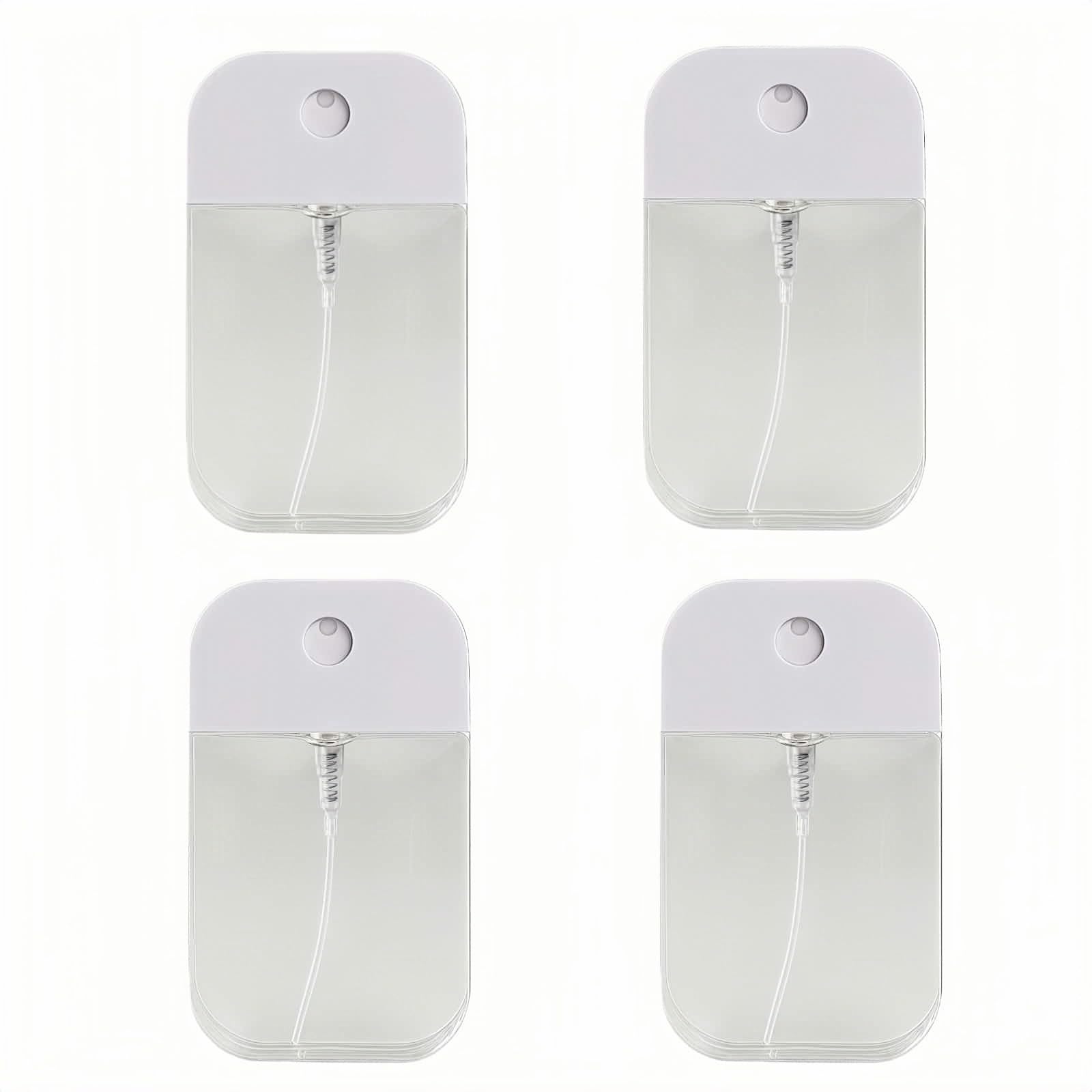 4-Pack 50ml Transparent Plastic Spray Bottles for Perfume Lotion Hand Sanitizer - Portable Reusable Travel Mist Bottles with Fine Nano Spray Nozzle, Clear Design, Space-Saving-image-31