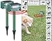 Royal Gardineer Solar Katzenschreck: 2er-Set Ultraschall-Tierschrecke, Solar, PIR-Sensor (Katzenschreck Ultraschall, Hund)