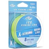 SF 8LB/3.6KG 330YD/300M X-Strong Ice Monofilament Fishing Line with Spool Mono Line Fishing Wire Freshwater, Fluor Green