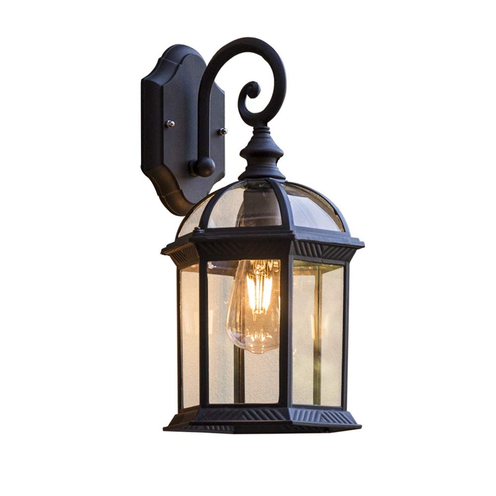 Lumière murale extérieure rétro et lanterne étanche pour jardin et villa