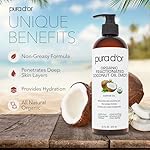 PURA D'OR 16 Oz ORGANIC Fractionated Coconut Oil - MCT Oil - 100% Pure & Natural USDA Certified Cold Pressed Carrier Oil - Unscented, Hexane Free Moisturizer For Face, Skin & Hair Tonic - Men & Women - Image 2