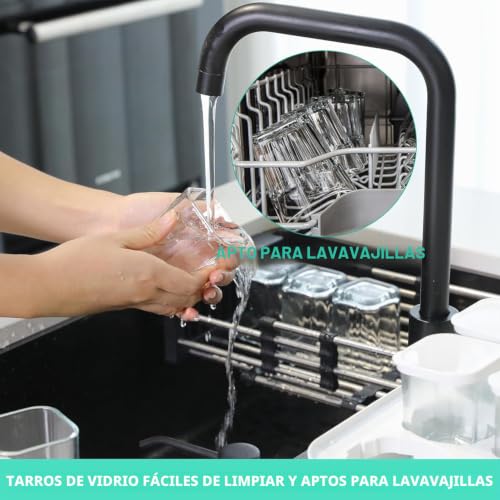 Miniatura 8 de Yogurtera, Yogurtera Eléctrica, Maquina Para Hacer Yogur Casero, Yogurtera Para Yogur, Queso Fresco Y Queso Crema, Con 9 Tarros De 170 Ml Con Tapa, Con Temporizador, Termostato Ajustable, 40 W