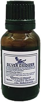 Silver Oxidizer SolutionSterling Blacken Gel Vintage Black Oxidized Jewelry Making Antique Liquid Extended Life Patina