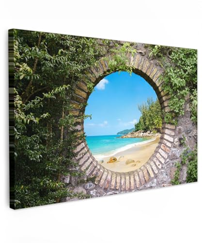 MuchoWow© Quadro su Tela 90x60 cm Stampe da Parete Quadri Cucina Camera da Letto Dipinto Arredamento Casa Spiaggia - Mare - Flash - Estate