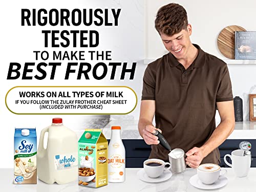 Image of ZK Milk Frother Twister - Black Silver