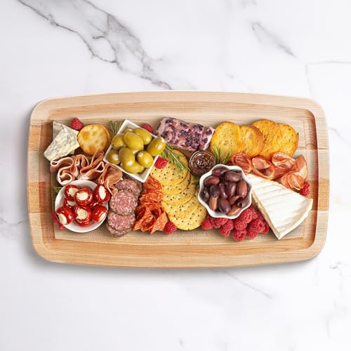 John Boos CB Series Rectangular Wooden Maple Cutting Board 18”x10.5” – 1.5” Thick, 8-lb Reversible Butcher Block with Rounded Edges, Juice Groove, Edge-Grain & Finger Grips – Made in the USA - Image 3