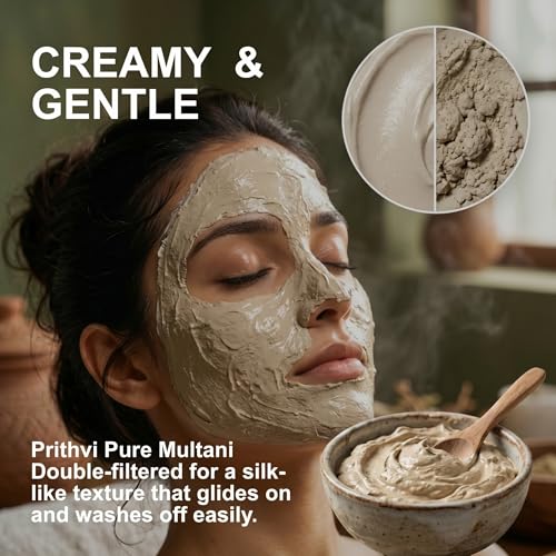 Image of White Multani Mitti | 100% Organic Double Filtered Multani Mitti Clay | Face Pack for Skin & Hair | Natural Exfoliating & Soothing Fuller's Earth Powder | 300 gm