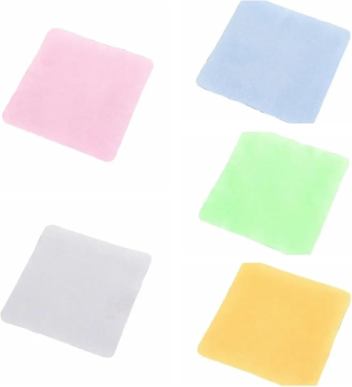 20 PCS Glasses Cloth Microfiber Solid Color Wipes Clean Phone Screen(Red)