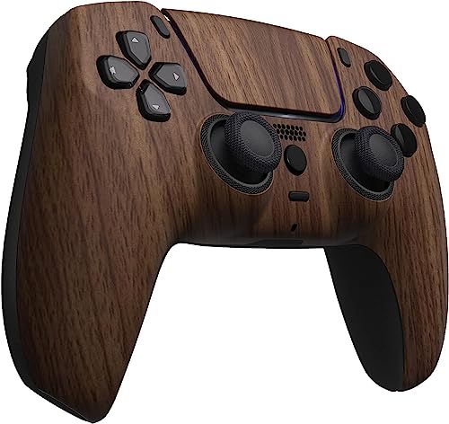 Image of Custom Controllerzz Custom Wireless Controller Compatible with PS5 - Multiple Designs Available (PS5 Wood)