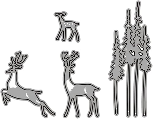 LIFKOME Troqueles de metal de acero al carbono para álbum de recortes, troqueles de metal para álbumes de recortes de Navidad, troqueles de metal