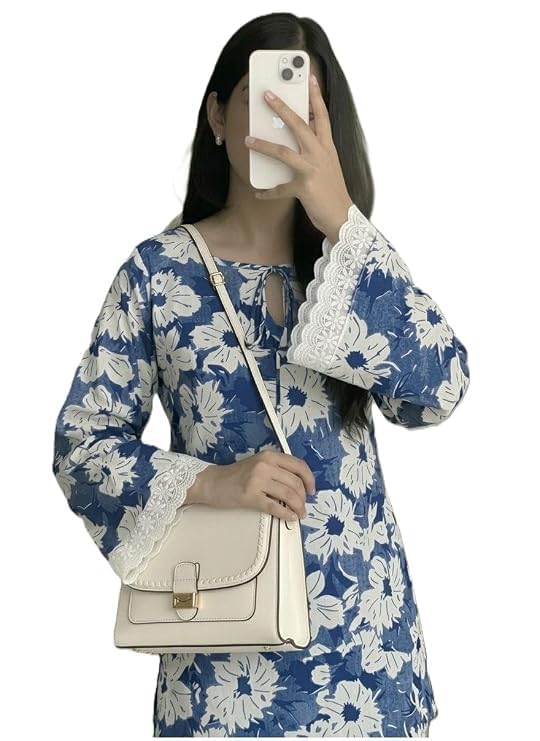 Image of Avayayat Women's Printed Short Kurti for Girls | Regular Wear Flared Tunic Top | Stylish & Comfortable Rayon Kurti
