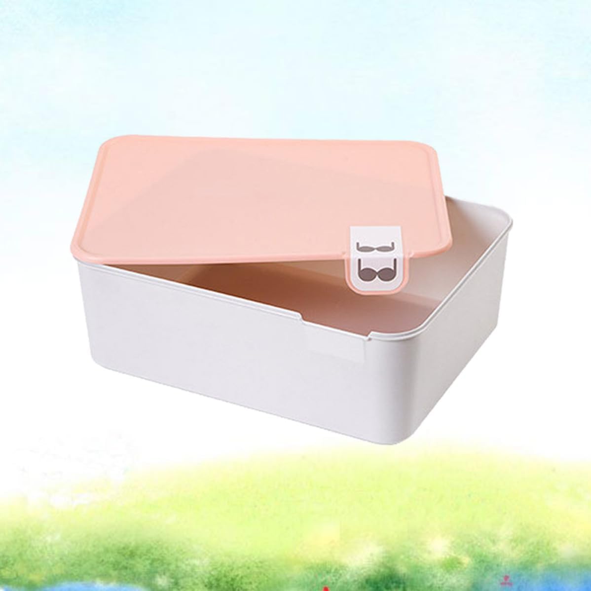 Plastic Underwear Storage Box for Drawer Organization with Marked Lid