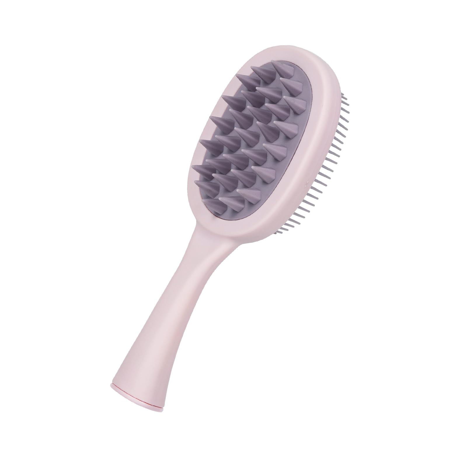 RHOS 2-in-1 Shampoo Brush, Scalp Scrubber with Handle (Pink)