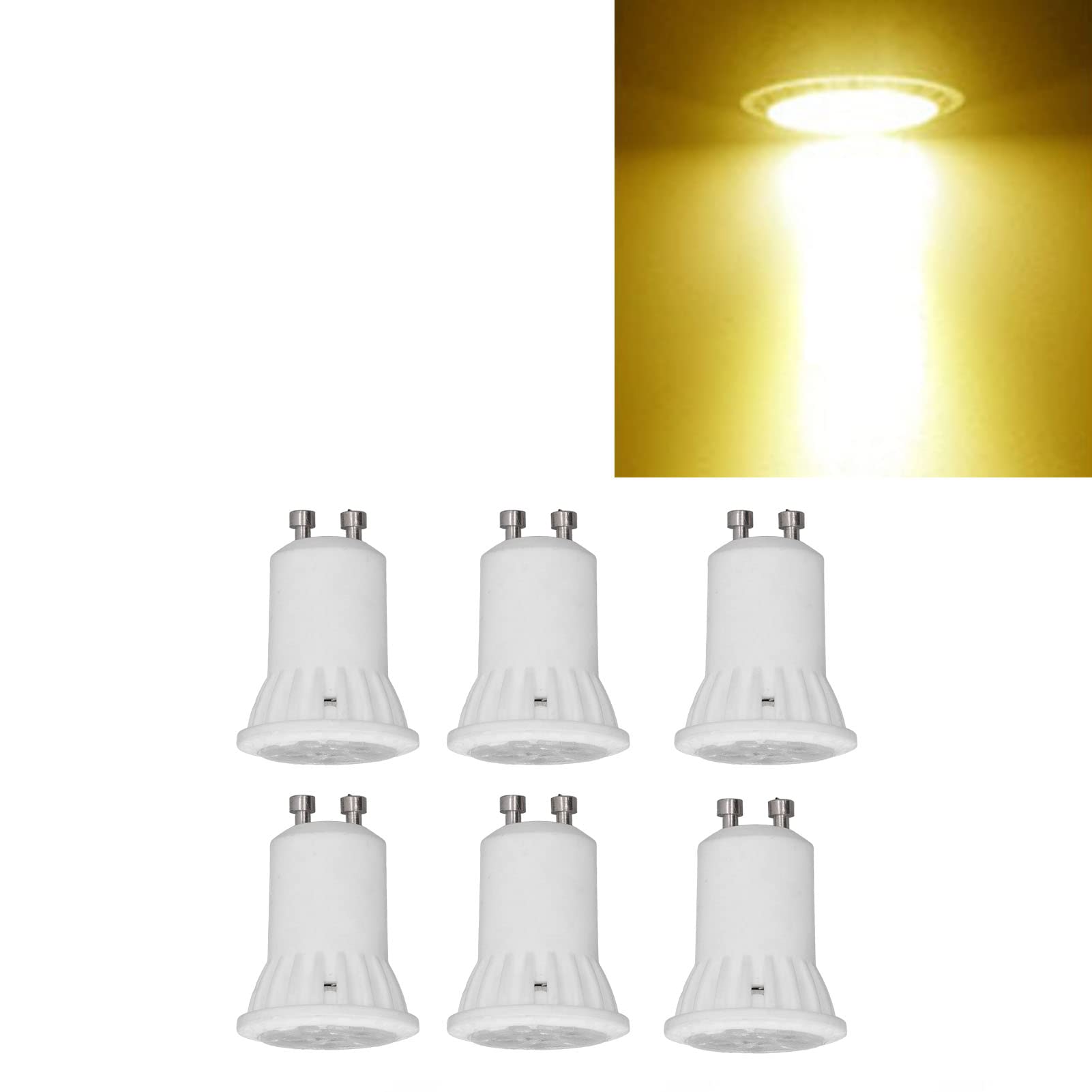 Garosa Lampadine LED GU10 Dimmerabile 6 PCS 4W 360LM 120 Gradi Ceramica Risparmio Energetico Supporto Strumento Illuminazione Domestica AC 220V