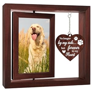 Vetbuosa Dog in Heaven Memorial Picture Frame,Loss of Dog Sympathy Gift, Dog Memorial Gifts for Loss of Dog, Dog remembrance Gift,Rotating Wooden Dog Picture Frame 4x6 Photo Vetbuosa Dog in Heaven Memorial Picture Frame Christmas in HeavenLoss of Dog Sympathy Gift Dog Memorial Gifts for Loss of Dog Dog remembrance GiftRotating Wooden Dog Picture Frame 4×6 Photo