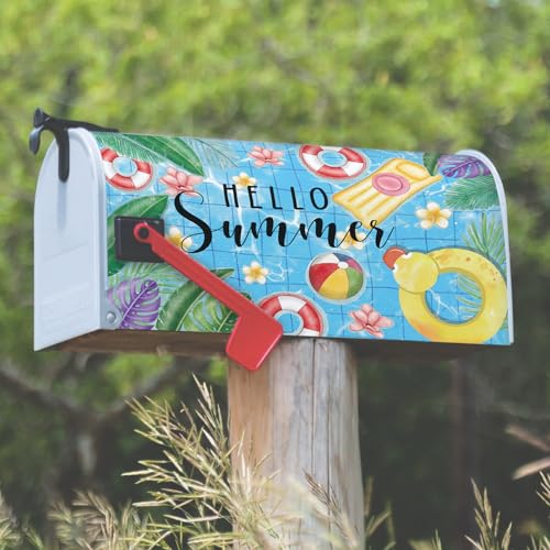 Image of FYSUIMU 4Pcs Mailbox Covers Seasonal Magnetic Standard Size 18 x 21 Inch Spring Summer Autumn Winter Seasonal Mailbox Wrap for Outdoor Home Yard Garden Decoration