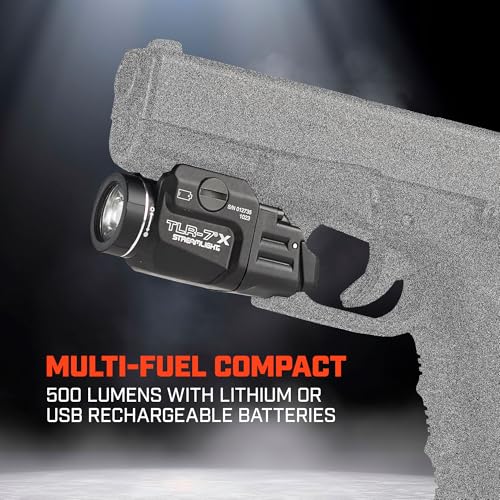Streamlight 69424 TLR-7 X 500-Lumen Compact Tactical Weapon Light, Includes High, Low Paddle Switches and Key Kit, Black by Streamlight - Image 6