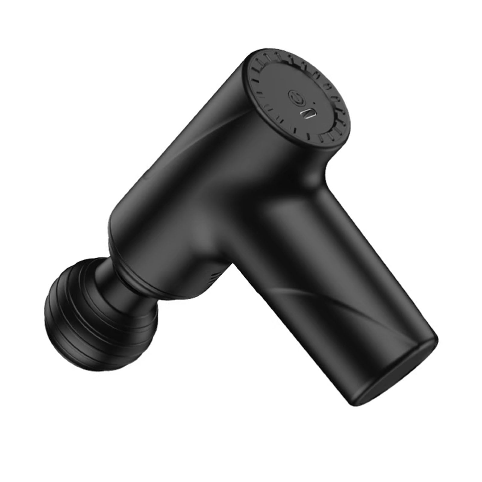 Cichy plastikowy pistolet do masażu z 3 prędkościami, wygodny masażer perkusyjny, cichy, mocny ręczny masażer, do użytku domowego i biurowego, kompaktowy (1 komora)