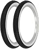 Pair of WESTWIND Bicycle TIRE 20 X 2.125 BlackWhite SIDEWALL Diamond Tread 2 Tires P-123A Vintage Style