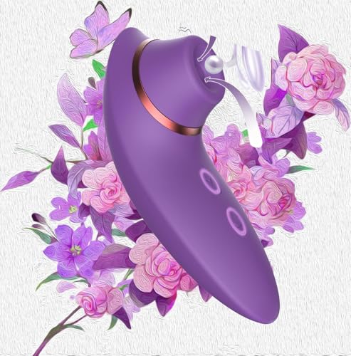 Clitioral Sucker Vibrates Bullet 10 Modes Soft Travel Waterproof Quiet Powerful Toy for Women SIV98...