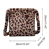 Damen Plüsch Taschen Leopardenmuster Tasche Plüsch Flauschige Damen Handtasche Leoparden Schultertasche Flauschige Winter Schultertasche Leopard Umhängetasche Für Mädchen Schule Arbeit Reisen #4