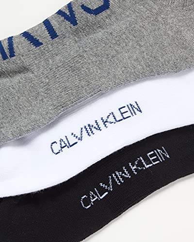 Image of Calvin Klein Mens No Show Socks - 6 Pack Soft Cotton Blend Cushioned Athletic Low Cut Socks for Men for Sports and Running