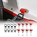 CheroCar Hard Top Quick Removal Fastener Thumb Roof Screws Bolts Tie Down Anchor With Nut Kit for Jeep Wrangler Parts Sports Sahara Rubicon X & Unlimited YJ TJ LJ JK JL 2/4Door 1987-2020 (Red 8PACK) ...