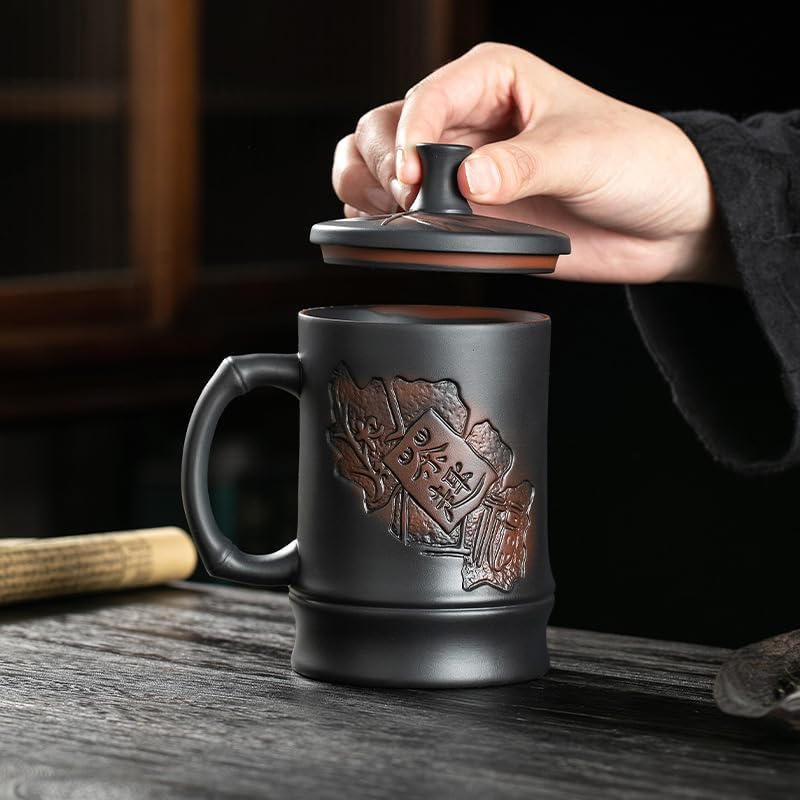 GSOUL Kungfu Tea cup Ceramic Tea Cup Water Separation Wabi-sabi Home Personal Use Drinking Office Cups Small Tea Cups